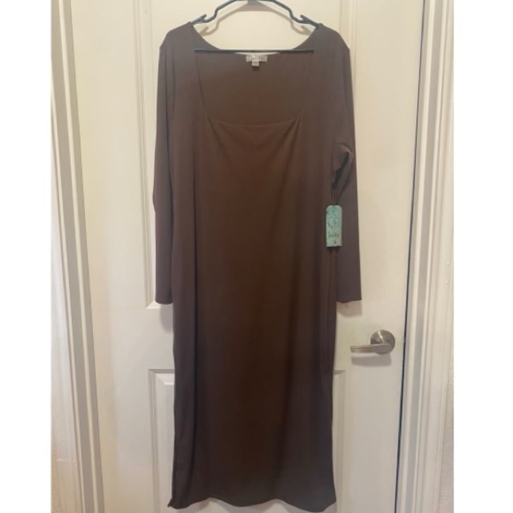 Justify Chocolate Long Sleeve Dress